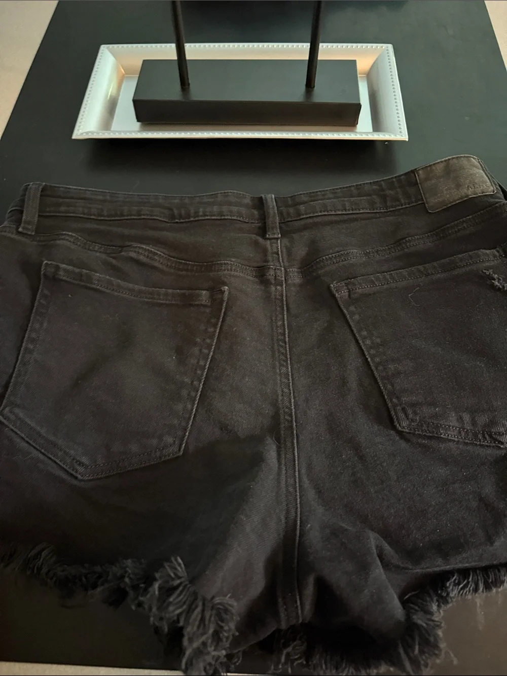 Black Distressed Women’s Denim Shorts